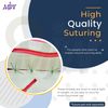 MJW Suture Threads - 15 Pcs Ideal Suture Practice Thread for Students Suturing Practice – 4/0 Braided and Monofilament Training Sutures