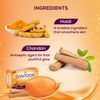 Santoor Soap with Sandal And Turmeric - Pack of 4 soaps (125g each)
