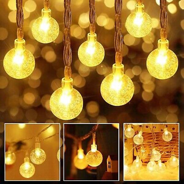 LED Plug in Globe String Lights, Perfect Decorative LED Lights for Indoor Outdoo