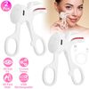 2pcs Electric Eyelash Curler  Adjustable Temperature USB Rechargeable Travel