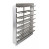 Dayton 10" Backdraft Damper/Wall Shutter, Front Flange, 10-1/2" x 10-1/2" Opening Required