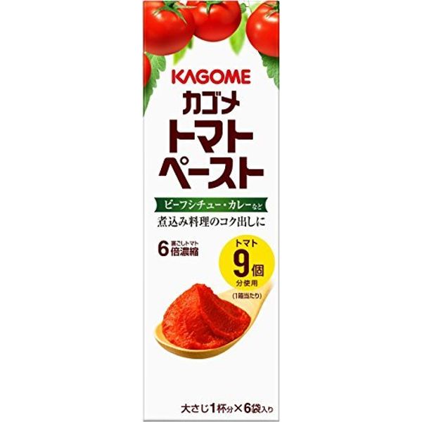 Kagome Tomato Paste Mini Pack, 0.6 oz (18 g) x 6 Bags x 4 Sets