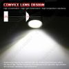 4x WHITE LED Rock Round Button Lights Truck Eagle Eye Side Marker Lights Lamp