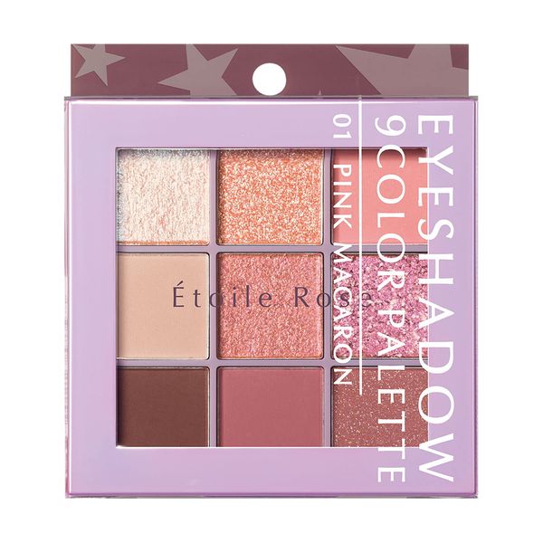Etoal Rose 9 Colors Eyeshadow 01 Pink Macaron 1 Piece