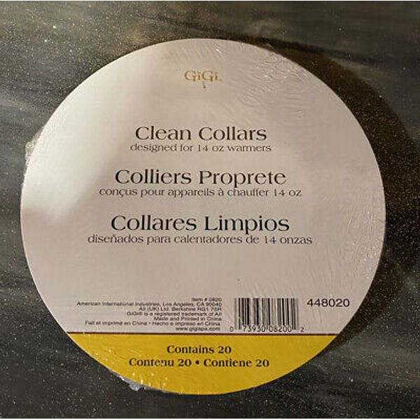 GiGi Clean Collars for 14-Ounce Wax Warmers, 20 Pieces Free Shipping