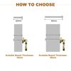 sourcing map 10pcs Gold Cabinet Knobs, Zinc Alloy Drawer Knobs with Screws, Kitchen Hardware Drawer Pulls for Cupboard Wardrobe Dresser Drawer
