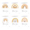 20 Watercolour Thank You Cards (Rainbows)