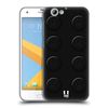 Head Case Designs Black Building Blocks Hard Back Case Compatible With HTC One A9s