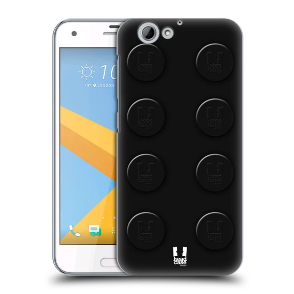 Head Case Designs Black Building Blocks Hard Back Case Compatible With HTC One A9s