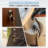 sourcing map Split Rings, 0.05" Thick 0.71" OD 304 Stainless Steel Jump Ring Keychain 60pcs