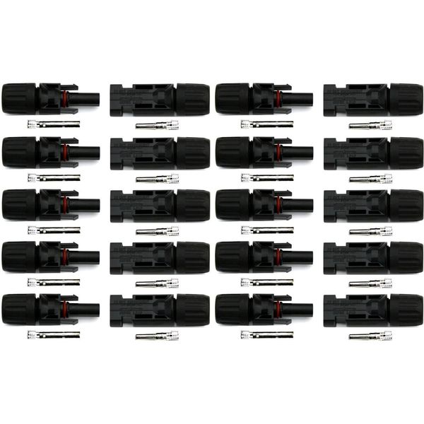 10 Pairs Male Female Solar Panel Cable Connectors