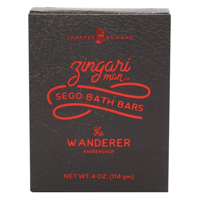 Zingari Man The Wanderer Bath Soap - Cleansing facial soap for Men - Soap for Body, Face, Facial Cleanser, Face Wash, Skin Cleanser, Shaving - Daily Use, Travel, Mens Soap Bar Fresh