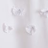 Lush Decor Lucia Shower Curtain, 72" x 72", White