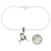 LGU Sterling Silver Oxidized Soccer Player Kicking Ball Dangle Bead Charm