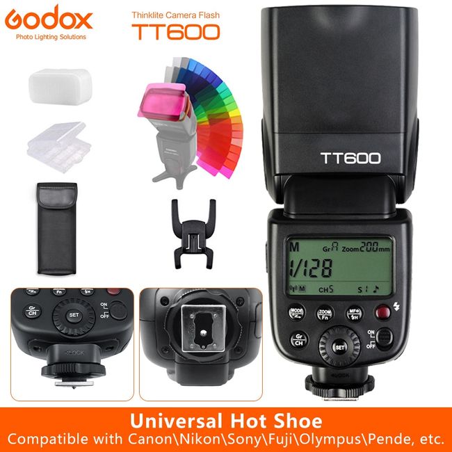 Godox 2x TT600 2.4G Wireless GN60 Master/Slave Camera Flash Speedlite –  AMBITFUL