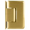 CRL P1N044SB Satin Brass Pinnacle 044 Series Wall Mount Offset Back Plate Hinge