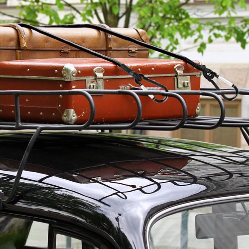 36 Inch Bungee Straps with Carabiner Hooks-Black Bungee Cord Hooks Heavy Duty Outdoor for Camping,Tarps, Bike Rack,Tent,Luggage Rack,Cargo,RV,etc (6 Pack)