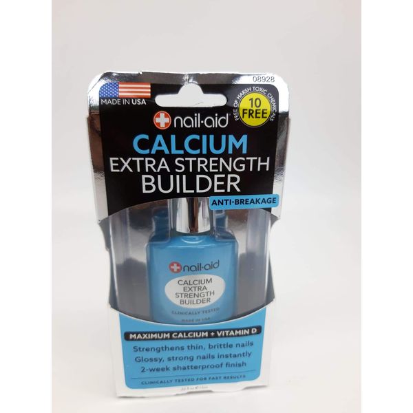 NAIL-AID Calcium Extra Strength Builder Hardener 0.55 Fluid Ounce