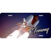 Personalized License Plate - Space Shuttle - Couple or Single Name Design