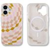 Sonix Case for iPhone 16 | Compatible with MagSafe | 10ft Drop Tested | Checkered Neutrals