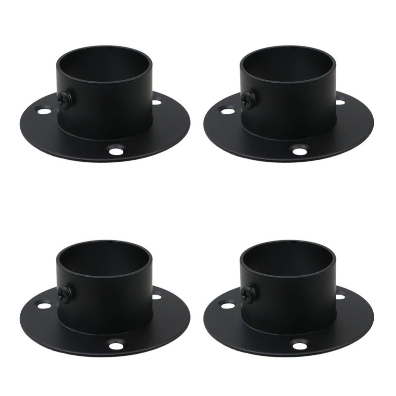 Wealrit 4 Pcs Round Post Bases Stainless Steel Flange Anchor Bases ...