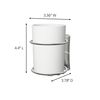 Command Bath Accessories Organiser, Satin Nickel/White, Damage-Free