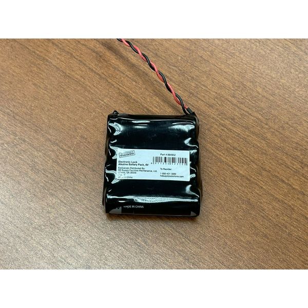 Alkaline Door Lock Replacement Battery 884952 6 V Part # 884952