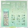 Liebste Collage Stickers, Butterfly, 4 Types, 6 Sheets Each, 24 Sheets Total, DIY Stickers, Notebook