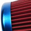 3" 76mm Inlet Cold Air Intake Cone Replacement Quality Dry Air Filter Red