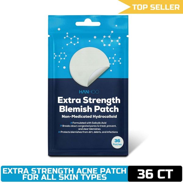 Hanhoo Salicylic Acid Extra Strength Acne Patch, All Skin Types, 36 Ct.