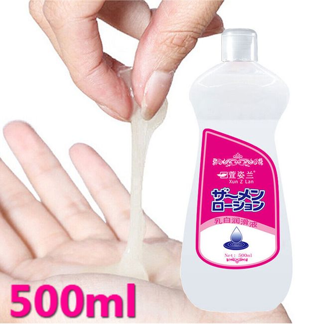 500ml Water-based Creamy Semen Sex Lube Milky White Lubricant Realistic Juice