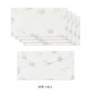 Midori 89572006 Single Pencil Notebook with Envelope, Flower Colored Washi, White