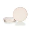 Everything Kitchens Modern Flat 11" Dinner Plates (Set of 4) | Soft Pink