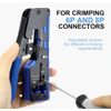 RJ45 pass through Crimp Tool Kit with Tester, Wire Stripper, 20 Cat6 Connectors