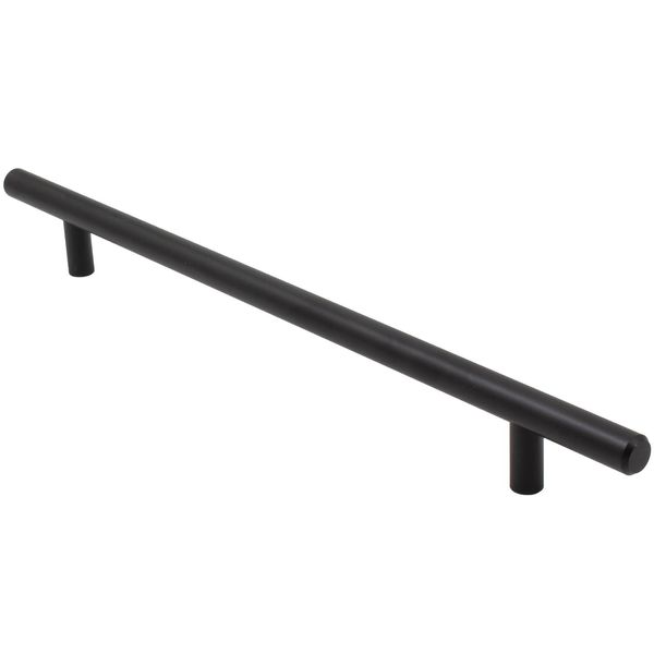 Bar Cabinet Pull, 224 Millimeters, 304mm Overall Length, Matte Black by Stone Ha