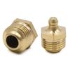sourcing map 2pcs M16 x 1.5 Thread Brass Straight Grease Nipple Fitting for Car