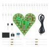 Soldering Training Practice Learning Electronic Kits DIY Kit Heart Shape LED Learning Soldering Beginner Laboratory DC 4V-6V, Blue