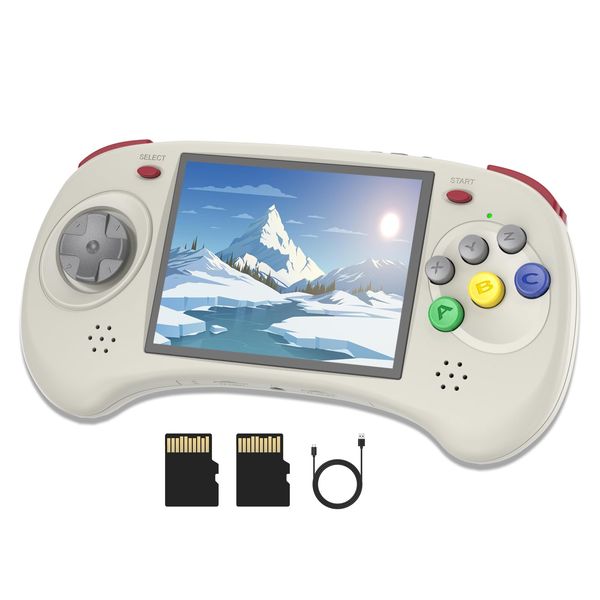 RG ARC-D Retro Handheld Game Console 4 in IPS Screen Linux and Android 11 System RK3566 CPU 64Bit Video Game Player Built in 3500 mAh Battery Compatible with Bluetooth 4.2 and 5G WiFi(Gray)