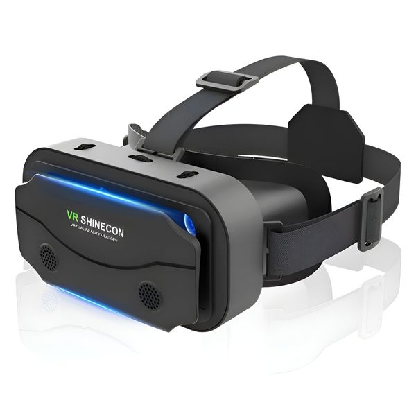 VR Goggles, VR Headset, 3D Panoramic Experience, 1080P, Super Wide Angle, 120° Viewing Angle, For Smartphones, Aspherical Optical Lens, Adjustable Focal and Pupil Distance, Comfortable to Wear,