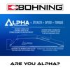 Bohning Alpha AR 1250 Vane, 2.8", White, 100pk