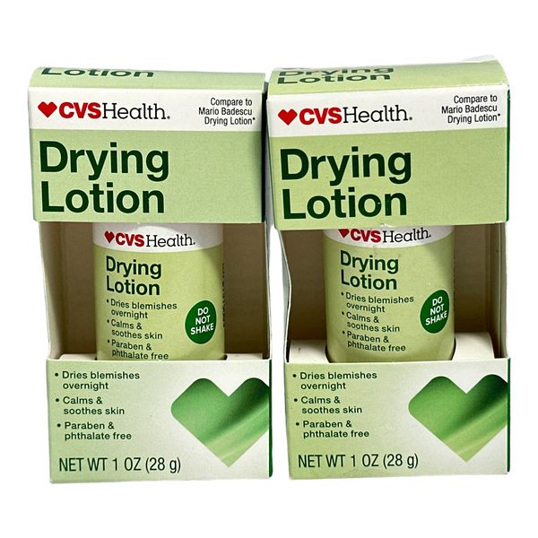 CVS Health Drying Lotion 1oz./28g New In Box; LOT OF 2