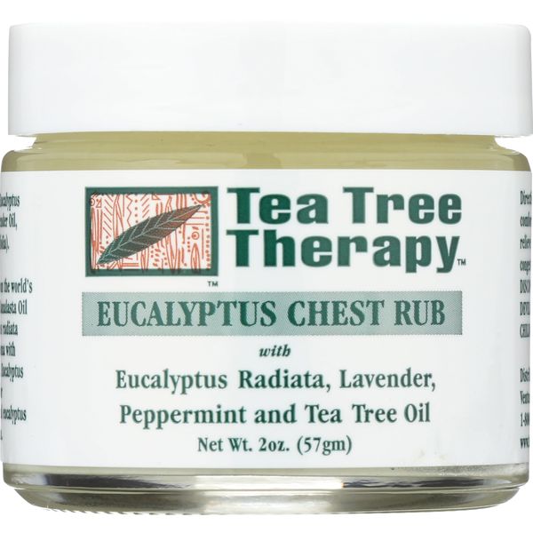 Tea Tree Therapy Eucalyptus Australian Chest Oil, Lavender Peppermint and Tea Tree, 2 Ounce