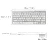 FLY WAY Bluetooth 3.0 Keyboard, Portable Wireless Keypad,Universal Slim Bluetooth Keyboard for iOS, Android, Windows and Other Bluetooth Devices（German）