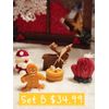 Christmas Holiday Gift Box Candle Set Scented Handmade