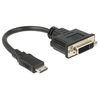 Delock Adapter HDMI Mini-C Stecker zu DVI 24+5 Buchse 20 cm
