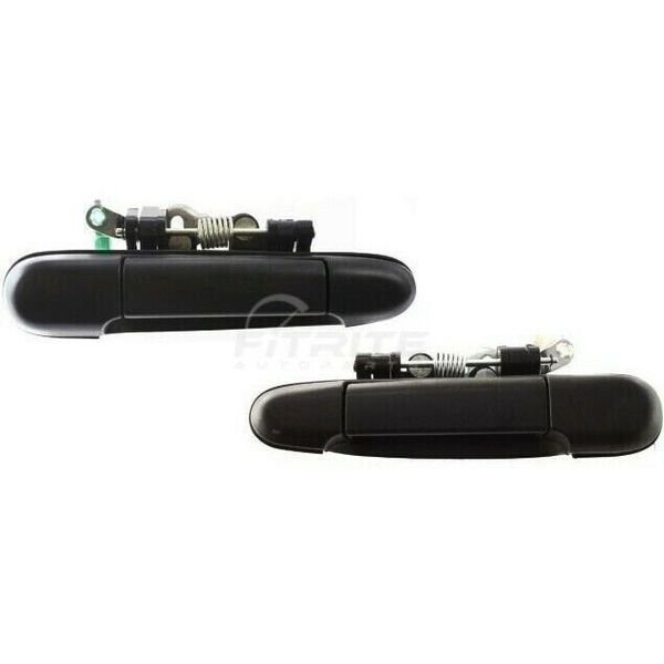 Set Of 2 Rear Exterior Door Handle Fits Toyota Tercel 91-94 TO1520107 TO1521107