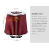 RED 3" 76mm Inlet Cold Air Intake Cone Replacement Quality Dry Air Filter