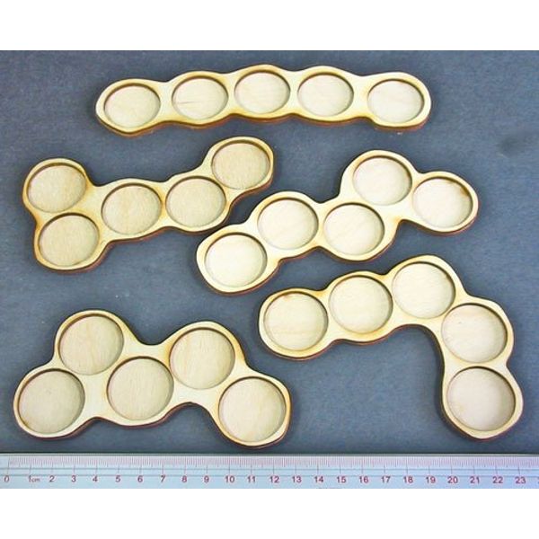 LITKO Horde Tray Set, 5-Man 30mm Circle (5)