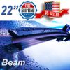 22" Inch Wiper Blades All Season Bracketless Windshield J-HOOK Beam Style