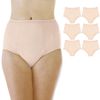 Wearever Women's Incontinence Underwear for Bladder Control with Super Absorbency - Reusable & Washable Leak Proof Underwear for Women - (Pack of 6) (Beige) (M) (Fits Hip: 38-40")